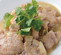 豚ロース肉と白菜の粒マスタード風味
