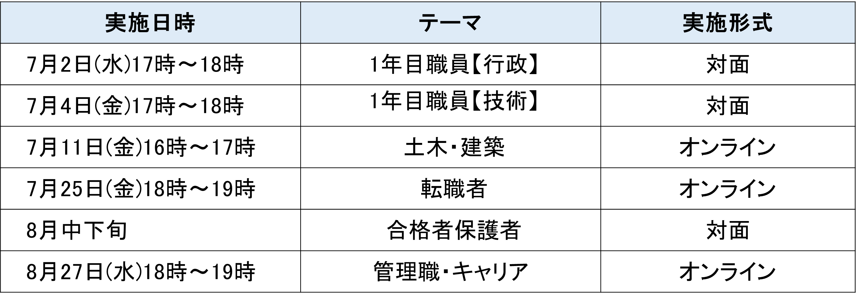 スケジュール